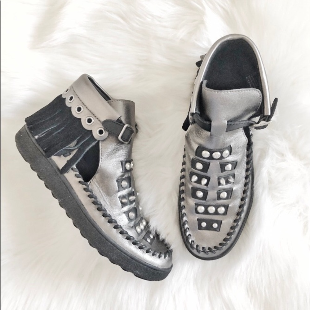 Coach Roccasin Cut Out Sneaker Flat Ankle Boots